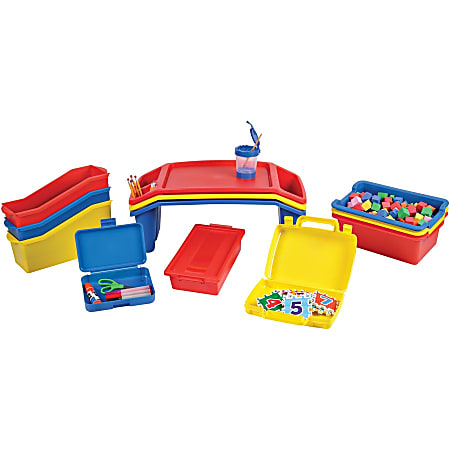Deflecto Antimicrobial Pencil Box Red - External Dimensions: 5.4 Deflecto Antimicrobial Pencil Box Red - External Dimensions: 5.4