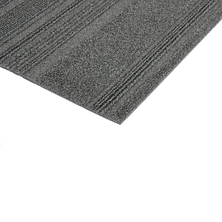 15 Pack 24x24 Grey Peel And Stick Carpet Tiles - Commercial & Home Use - 4.5mm Thick