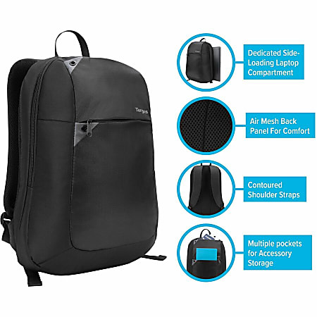 Targus UltraLight Backpack With 16 Laptop Pocket Black