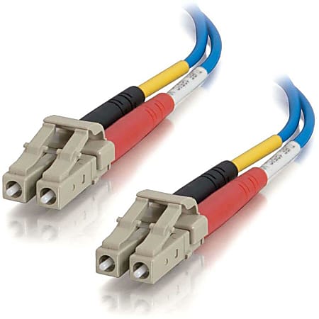 C2G-1m LC-LC 50/125 OM2 Duplex Multimode PVC Fiber Optic Cable - Blue - Fiber Optic for Network Device - LC Male - LC Male - 50/125 - Duplex Multimode - OM2 - 1m - Blue