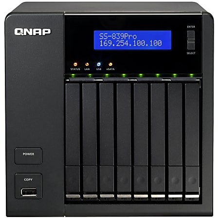 QNAP Turbo NAS SS-839 Pro Network Storage Server