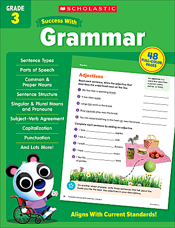 Scholastic Success With Grammar Workbook, Grade 3