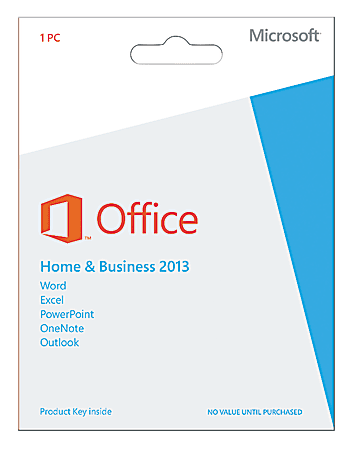 Microsoft® Office Home And Business 2013, English Version, Product Key