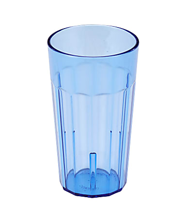 Cambro Newport Styrene Tumblers, 12 Oz, Slate Blue, Pack Of 36 Tumblers