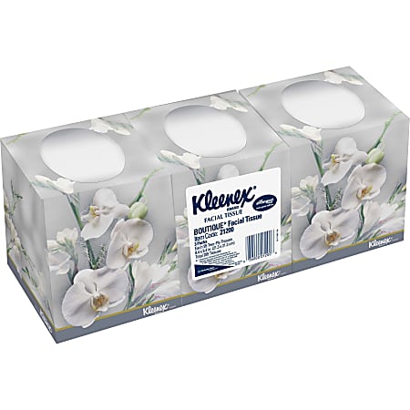 Kleenex Boutique Tissue Bundle - 8.20" x 8.40" - Floral - Soft, Absorbent - For Face - 95 Per Box - 36 / Carton