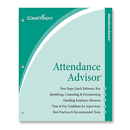 ComplyRight 2024 Attendance Calendar Kit, 8 1/2" x 11", White, Pack Of 100
