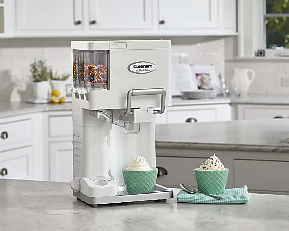 Cuisinart Mix It In Soft Serve Ice Cream Maker White - Office Depot