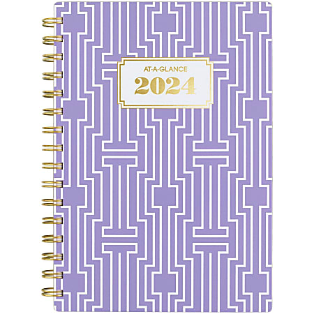  2024 Weekly & Monthly Planner Refill, 5-1/2 x 8-1/4