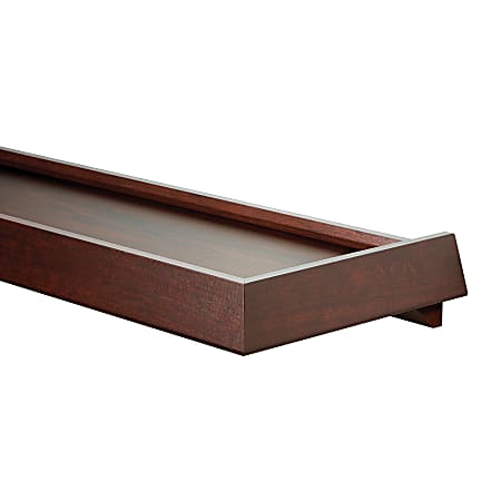 Christopher Lowell Designer Shelving, 2 7/8"H x 24 3/8"W x 10 3/8"D, Dark Alder