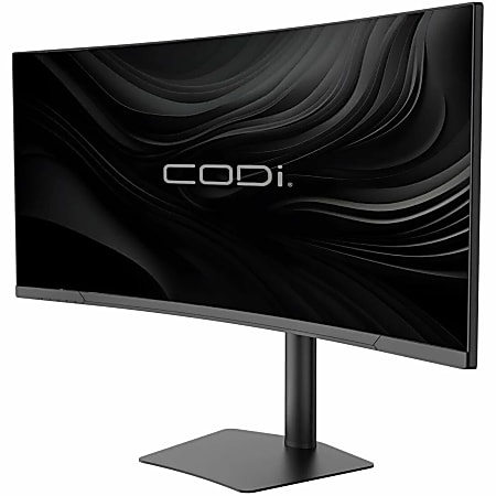 CODi 34" Ultrawide Curved USB-C Monitor with Docking Station - WQHD 3440x1440 - 90W Power Delivery - HDMI, DisplayPort, Ethernet, USB-A/C