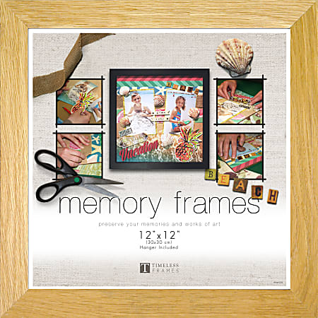 Timeless Frames® Regal Line Frame, 12”H x 12”W x 1”D, Natural