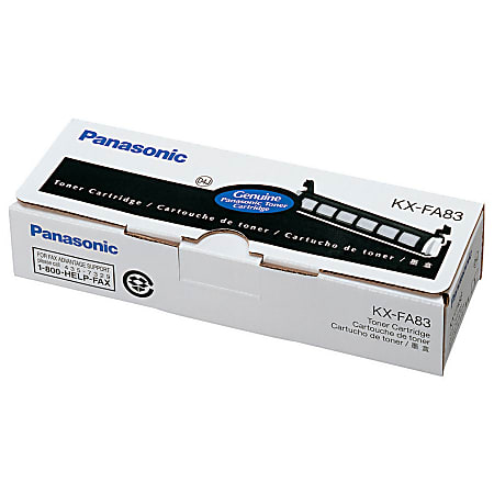 Panasonic® KX-FA83 Black Fax Toner Cartridge