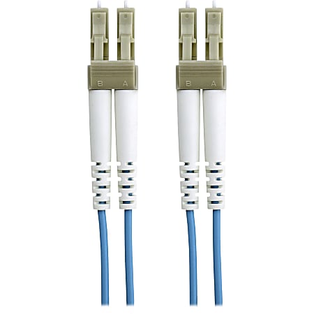 Belkin Fiber Optic Patch Cable - LC Male - LC Male - 3.28ft - Aqua