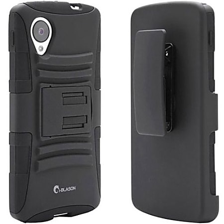 i-Blason Prime NEX5-PRIME-BLACK Carrying Case (Holster) Smartphone - Black - Silicone - Swivel Clip
