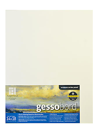 Ampersand Gessobord, 14" x 18", 1/8", White, Pack Of 2