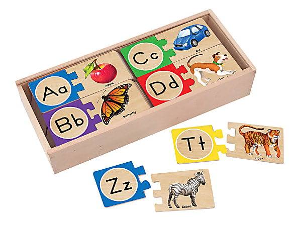 Melissa & Doug Letter Puzzles, Pre-K To Kindergarten, Pack Of 26