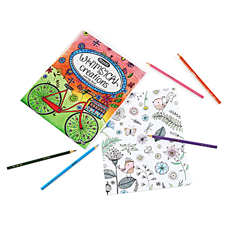 Crayola Whimsical Creations Coloring Book for Adults 40 Pages