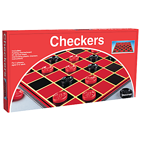 Pressman Toys Checkers Game, Ages 6-18