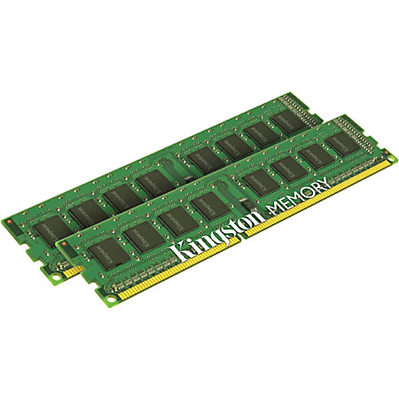 Kingston ValueRAM 16GB DDR3 SDRAM Memory Module - For Server - 16 GB (2 x 8 GB) - DDR3-1333/PC3-10600 DDR3 SDRAM - CL9 - 1.50 V - Non-ECC - Unbuffered - 240-pin - DIMM