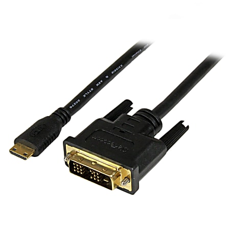 StarTech.com 2m Mini HDMI® to DVI-D Cable - M/M - 6.56 ft DVI/HDMI Video Cable - First End: 1x HDMI (Mini Type C) Male Digital Audio/Video