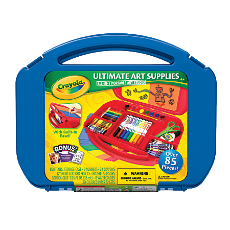Crayola® Ultimate Art Supply Kit, Assorted Colors, 85 Pieces