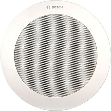 Bosch LC4-UC06E Indoor Ceiling Mountable Speaker - 6 W RMS - Black, White - 9 W (PMPO) Woofer Tweeter Midrange - 65 Hz to 20 kHz - 1.7 Kilo Ohm