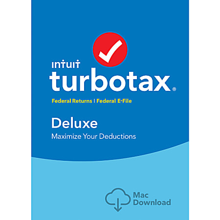 TurboTax® Deluxe Federal 2016 For Mac, Download Version