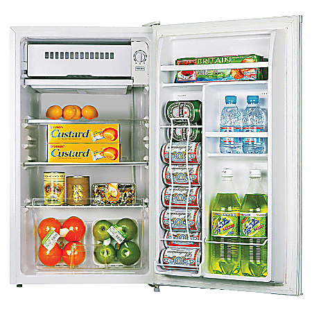 Lorell® 3.3 Cu Ft Compact Refrigerator, Light Blue/White