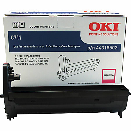 Oki 44318501/02/03/04 Image Drum - LED Print Technology - 20000 - 1 Each - Magenta