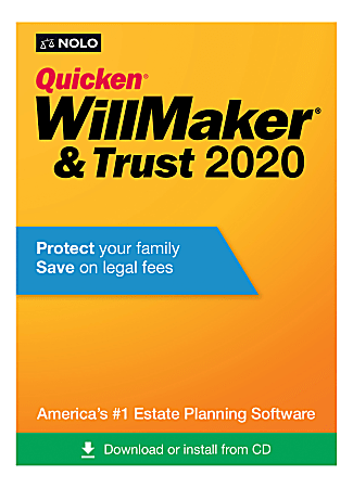 Quicken® WillMaker & Trust 2020, For PC/Mac®, Disc
