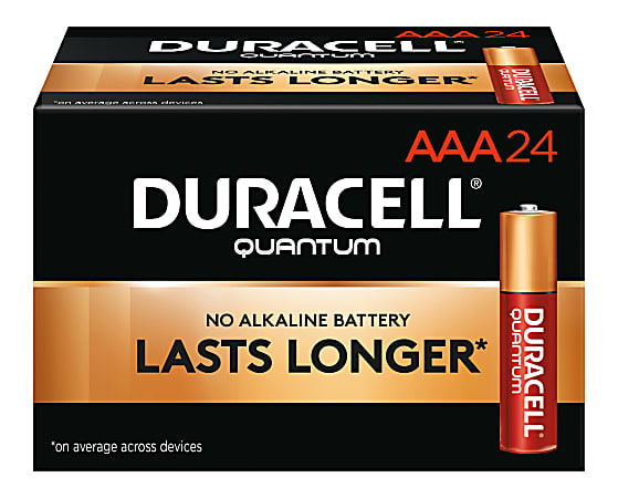 Duracell® Quantum AAA Alkaline Batteries, Pack Of 24