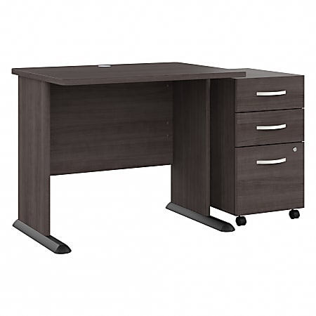 Business Office Pro Computer Desk with 3-Drawer Mobile Pedestal