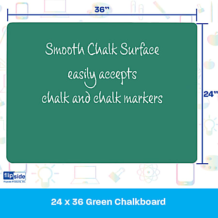 Flipside Chalkboard 24 x 36 Green - Office Depot