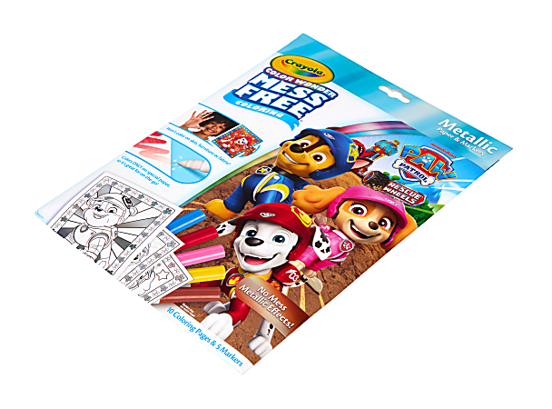 Crayola PAW Patrol Color Wonder Metallic Mess Free Coloring Set Gift ...
