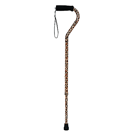 DMI® Lightweight Adjustable Aluminum Cane, 39", Leopard