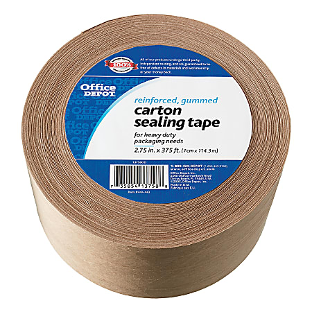 Office Depot® Brand Reinforced Gummed Tape, 3" x 4500"