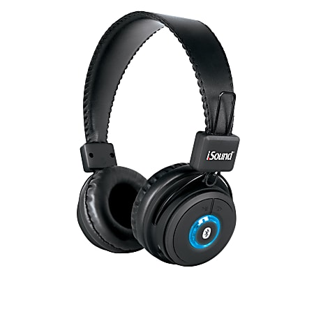i.Sound BT-2000 Wireless Bluetooth® Stereo Over The Ear Headset, Black