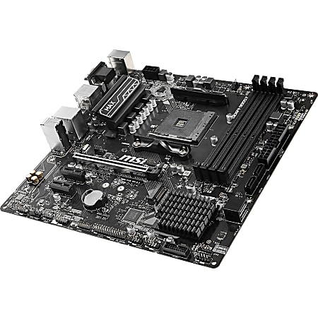 MSI B450M PRO VDH MAX Desktop Motherboard AMD B450 Chipset Socket