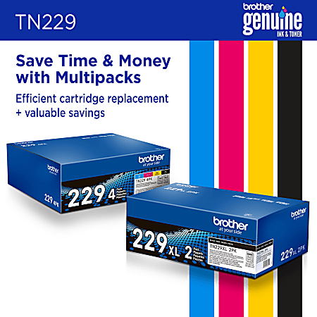Brother TN-243M Toner Cartridge, Magenta, Single Pack, Standard Yield,  Includes 1 x Toner Cartridge, Genuine Supplies