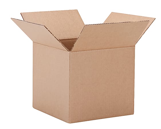 Office Depot® Brand Corrugated Box, 9" x 9" x 9", 40% Recycled, Kraft
