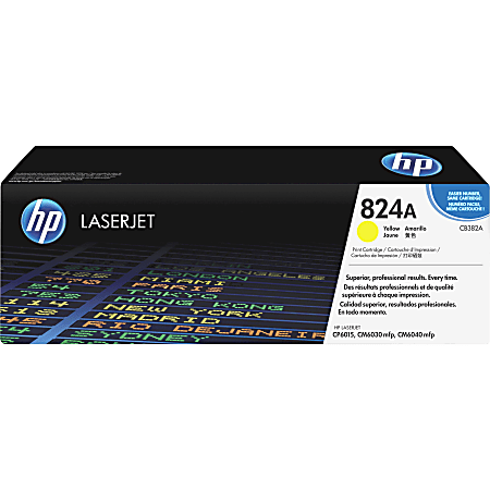 HP 824A Yellow Toner Cartridge, CB382A