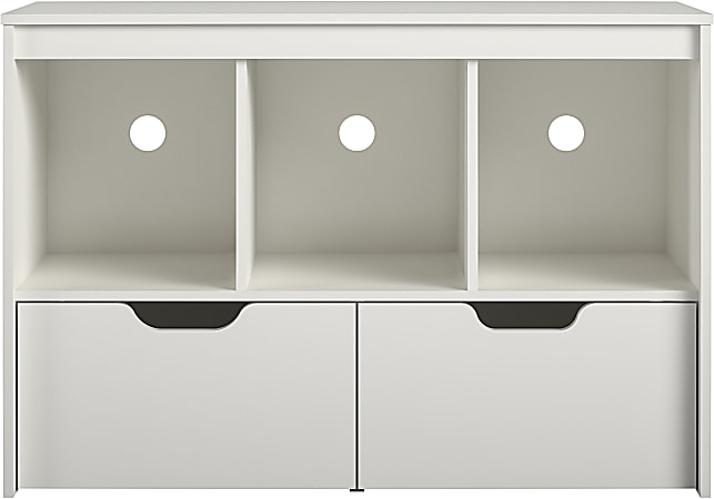 Ameriwood™ Home Nathan Kids Storage Cube With Drawers, 24-1/4”H x 35-5/8”W x 15-11/16”D, White