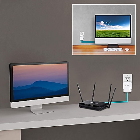 TRENDnet Powerline 1300 AV2 Adapter Kit Includes 2x TPL 422E