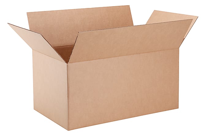 Office Depot® Brand Corrugated Box, 21-1/2" x 15" x 12", Kraft