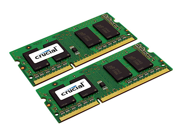Crucial - DDR3L - kit - 8 GB: 2 x 4 GB - SO-DIMM 204-pin - 1600 MHz / PC3-12800 - CL11 - 1.35 V - unbuffered - non-ECC