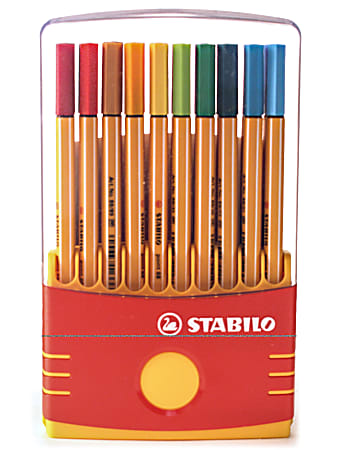 Stabilo Point 88 Pens, Color Parade Adjustable, Set Of 20 Pens