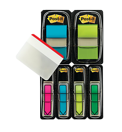 Post-it® Notes Flags, With Durable Tabs, Bright Colors,