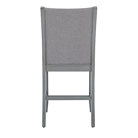 Powell Robey 5 Piece Wood Dining Set Gray Office Depot