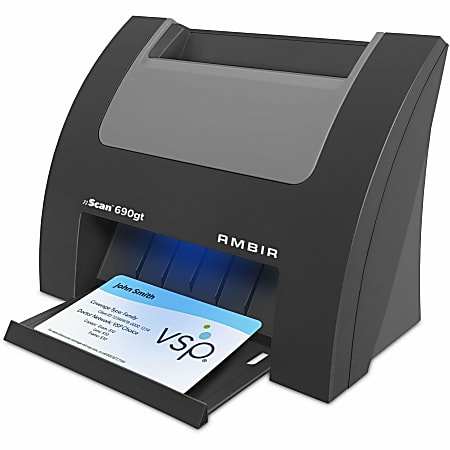 Ambir nScan 690gt Duplex ID Card Scanner w/AmbirScan for athenahealth - Duplex Scanning