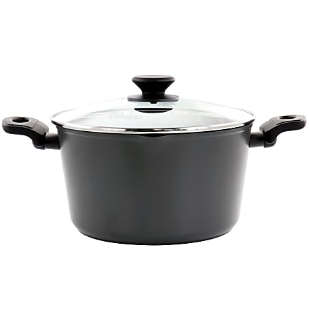 Oster Kingsway 5.5-Quart Aluminum Nonstick Dutch Oven With Lid, Black